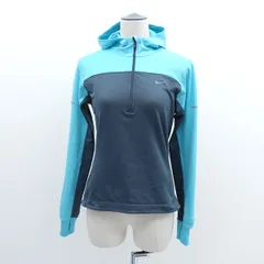 NIKE / ナイキ ◆ハーフジップパーカー/グレー×ブルー/サイズS 546048-479 【レディース/ガールズ/LADY/女性/婦人】 【古着】 レディースファッション【中古】 