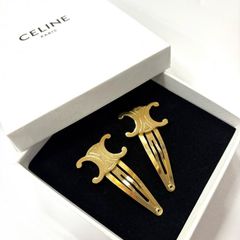 CELINE トリオンフ スタッズ / ロジウムフィニッシュ ブラス - メルカリ