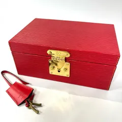 LOUIS VUITTON エピ ジュエリーボックス バニティケース カスティリアンレッド 鑑定済み 正規品 ルイ・ヴィトンのサムネイル