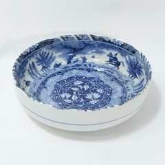 大皿 龍峰窯￼？ 青白磁 八角形ボウル 花柄 - メルカリ