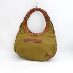 Felisi / フェリージ ■バッグ ハンドバッグ ナイロン レザー カーキ ブラウン　グリーン 9333 【バッグ/バック/BAG/鞄/カバン】 ブランド【中古】 のサムネイル