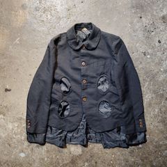 コムデギャルソンガール 25AW 縮絨 ジャケット 丸襟 S - メルカリ