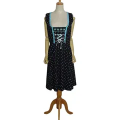 fuchs チロルワンピース ディアンドル ドレス レディース Lサイズ位 ヨーロッパ 民族衣装 古着 ワンピース dress-2367
