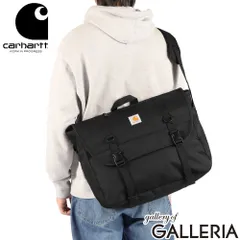 【日本正規品】 カーハート メッセンジャーバッグ メンズ レディース 大容量 Carhartt WIP カジュアル シンプル 丈夫 軽量 ショルダーバッグ 撥水 かぶせ エコ A3 39L JAKE MESSENGER BAG I035347 Blackのサムネイル