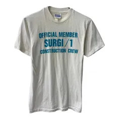 80s USA製 Hanes 半袖 プリントTシャツ M ホワイト ヘインズ プルオーバー 80年代 コットンポリ カットソー 夏物 a805-5444のサムネイル