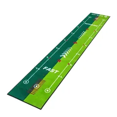 COZENTA パターマット ゴルフ 室内 練習 28×280cm 距離表示 リアルな転がり 静音設計 コンパクト収納 のサムネイル
