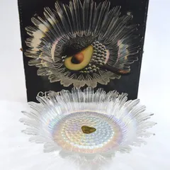 カメイガラス ◆【ガラス】カメイガラス/ひまわり 大皿 SC-1205-1 すまい 雑貨 アンティーク ギフト【未使用】