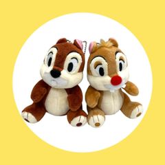 디즈니 [칩 & 데일] 봉제 인형 배지 도쿄 디즈니 리조트 TDR