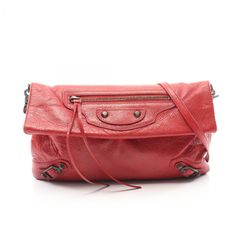 BALENCIAGA ボストンバッグ レッド - メルカリ