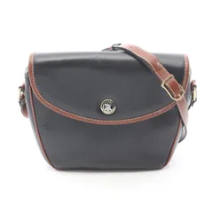 セリーヌ CELINE ショルダーバッグ ブラック レザー ショルダーバッグ レディース Used B