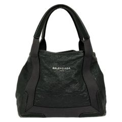 超メルカリ市】 BALENCIAGA カバス トートバッグ レザー ブラック 