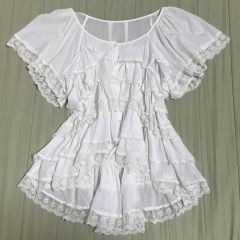 DOROTHY ブラウス レース フリル 姫系 メルヘン レトロ 日本製 白 
