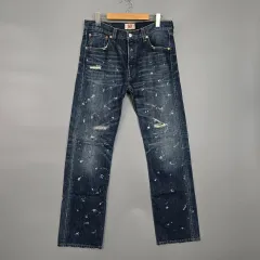 メンズ リーバイス オリジナル ボタンフライ ストレート デニムパンツ W34