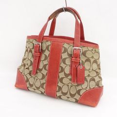 COACH コーチ トートバッグ 肩掛け シグネチャー レッド 赤 Y2K - メルカリ