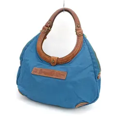 Felisi / フェリージ ■ハンドバッグ ワンショルダー ナイロン レザー ブラウン ブルー 9333 【バッグ/バック/BAG/鞄/カバン】 ブランド【中古】 のサムネイル