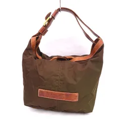 Felisi / フェリージ ■ハンドバッグ ナイロン レザー ブラウン ベージュ 23-58/2 【バッグ/バック/BAG/鞄/カバン】 ブランド【中古】 のサムネイル