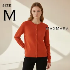 【極美品】WEEKEND MaxMaraマックスマーラ 最高級カシミヤ100% クルーネックカーディガン M テラコッタ 【古着】【中古】【送料無料】のサムネイル
