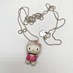廃盤品】スワロフスキー キティ＆ダニエル ネックレス - メルカリ