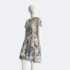 ADORE オーシャンレースシャツカラーワンピース 38 ドレス アドーア