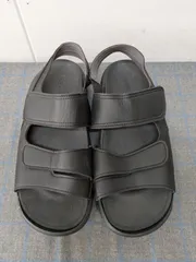 【美品】Re:getA/リゲッタ　ブラックコンフォートサンダル　Lサイズ　メンズ　ベルクロ　E761のサムネイル