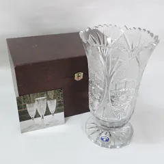 ＢＯＨＥＭＩＡ ◆【花器】ボヘミア/クリスタルフラワーベース 51682/614/12 華道具 インテリア 工芸品 ギフト【未使用】 
