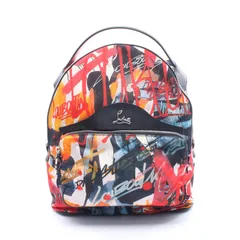 クリスチャンルブタン Christian Louboutin リュックサック バックパック BACKLOUBI SMALL 1195152 マルチ ナイロン レザー バックルビ スモール バックパック レディース