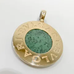 【セールSALE】【中古】BVLGARI ブルガリ ブルガリ　ペンダントトップ オニキス 色石 K18YGイエローゴールド 750 ステンレスのサムネイル