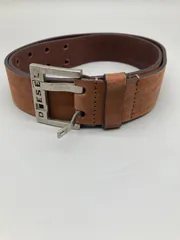 ★中古★　DIESEL ベルト レザーベルト イタリア製 牛革  ブラウン
