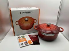 新品箱付】ル・クルーゼ ココット・ロンド チリレッド18cm 赤 - メルカリ