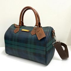 Polo Ralph Lauren ミニボストンバッグ タータンチェック - メルカリ