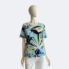 LEONARD SPORT レオナールスポーツ 花柄 半袖カットソー Tシャツ