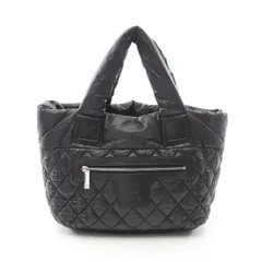 シャネル CHANEL トートバッグ コココクーン スモール ブラック ナイロン レザー ココ・コクーン スモール トートバッグ レディース Used Bのサムネイル
