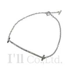 Tiffany&Co.　ティファニー　Tスマイル　ブレスレット　ミディアム　60150745　750WG　ダイヤモンド0.14ct　ブランドジュエリー　Tモチーフ　＃M　Au750　K18WG　ホワイトゴールド　18金【中古】【83589】のサムネイル