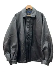 ノーティカ NAUTICA Vegan Leather Jacket ヴィーガン レザー ジャケット フェイクレザー ジップアップ ダブルフロント アウター 黒 233-1574 ジャケット ロゴ ブラック Lサイズ 104MT-3119のサムネイル