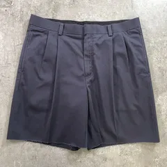 L.L.Bean エルエルビーン 2タック コットンショートパンツ CLASSIC FIT メンズW35相当 古着 アウトドア ショーツ ハーフパンツ 紺色のサムネイル