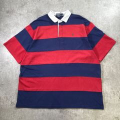 A BATHING APE ラガーシャツ 半袖 ロゴ ボーダー A BATHING APE ラガーシャツ 半袖 ボーダー ロゴ - メルカリ