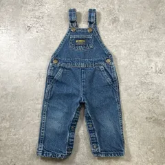 kids 80-90年代頃 USA製 OSHKOSH オシュコシュ デニム オーバーオール サロペット キッズ6-9ヵ月相当 65-75cm相当 古着 子供服 ベビー服 