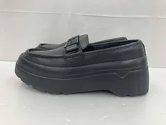 HUNTER ハンター 厚底 レザー ローファー UK4 ブラック 通年