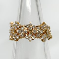 K18YG ダイヤモンド エタニティリング 1.31ct 11号 マーキス - メルカリ
