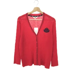 DAKS LONDON ダックスロンドン Vネック長袖カーディガン サイズ:42 コットンリネン/定価￥55.000/近年タグ    レッド レディース / 240001203588のサムネイル