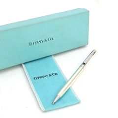 即日発送【美品 希少USA刻印】ティファニー ボールペンTクリップ 箱