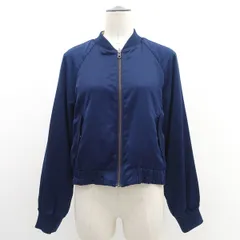 index  / インデックス ◆リバーシブルブルゾン/花柄×ネイビー/サイズL C58-44302 【レディース/ガールズ/LADY/女性/婦人】 レディースファッション【中古】 