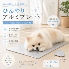 ひんやりマット 猫 犬 クールマット 冷感マット ネコ用 犬用マット アルミプレート 夏用 夏 ペット アルミ プレート ペットマット 暑さ対策 30x50cm 冷却マット 冷たい 猫ひんやりマット 小型犬 中型犬のサムネイル