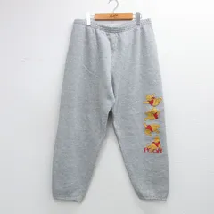 W36/古着 スウェット パンツ メンズ 90年代 90s ディズニー くまのプーさん グレー 霜降り 26apr14のサムネイル