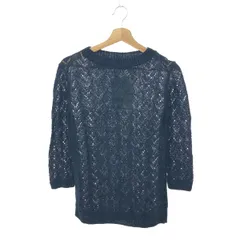 49AV. 49アベニュージュンコシマダ 七分袖リネンニット サイズ:38 プルオーバー/麻100％/定価￥27.000    ネイビー レディース / 240001203587のサムネイル
