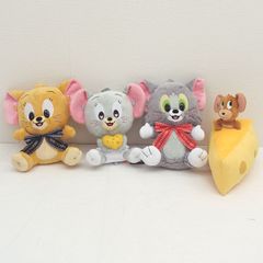 ■ 톰과 제리 추천 컬러 리본 BIG 봉제 인형 세트 어린이 용품 [미사용] [대금 상환 불가] [동봉 불가]