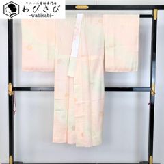 長襦袢 単衣 花模様 暈し 乙女色 半衿付 J-402 - メルカリ