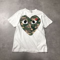 GQ5471◇PLAY COMME des GARCONS：カモフラージュハートTシャツ◇M