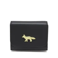 26SSモデル メゾン キツネ MAISON KITSUNE ユニセックス メタルフォックス 三つ折り財布【P199 BLACK】 OW05701LR0001 P199/【2026SS】l-walletのサムネイル