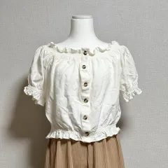 H&M シャーリングブラウス